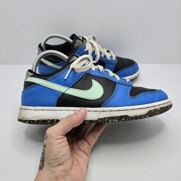 Nike | Dunk Low SE Crater blue black sporty streetwear sneakers | WMS 7.5 - Picture 3 of 13